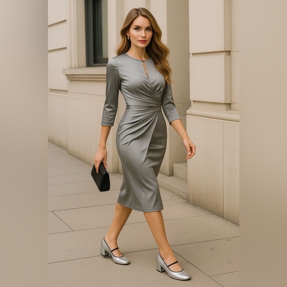 Seychelles Dusk to Dawn Silver Metallic Leather Mary Jane Heels | Size 9 l NWB - Picture 3 of 12